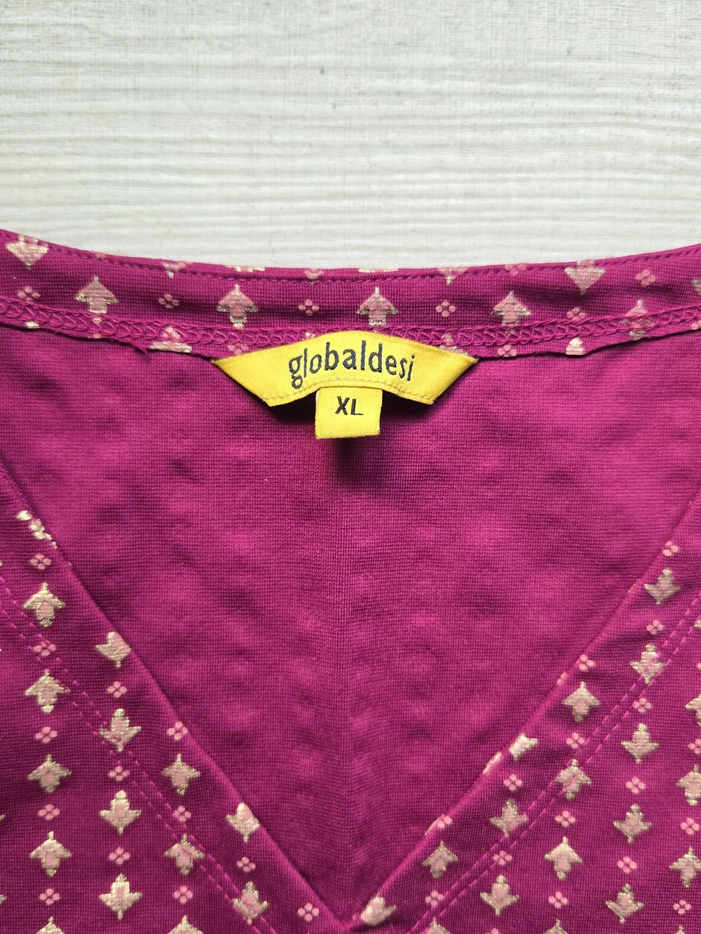 Global Desi Magenta Embellished Open-Front Cape and Dress Lengha Set